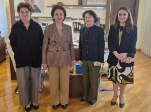 Xanım Aktotı Raimkulova Memarlıq və İnşaat Universitetinin rektoru ilə görüşüb