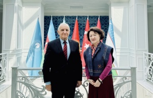 Türk Mədəniyyəti və İrsi Fondunun prezidenti professor Nizami Tağısoyla görüşüb