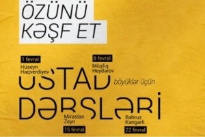 Bu gün “Özünü kəşf et” adlı ustad dərsi olacaq