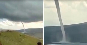 Günün fotosu: Kəlbəcərdə tornado hadisəsi baş verib