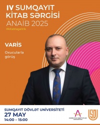 IV Sumqayıt Kitab Sərgisində bu gün yazıçı Varislə görüş olacaq