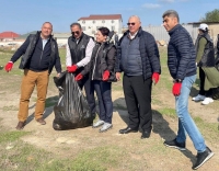 Şah Sultan Hüseyn məscidinin ətrafında təmizlik işləri görülüb