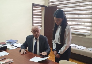 BİR DİREKTOR, BİR ŞAGİRD layihəsində Yəhya Abbasov və Aylin Kərimli