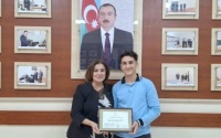 BİR DİREKTOR, BİR ŞAGİRD layihəsində Tünzalə Zeynalova və Hüseyn Əlizadə