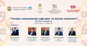 “Yaradıcı Sənayelərdə Çağırışlar və Biznes İmkanları” mövzusunda İctimai Müzakirə keçiriləcək