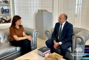 Beynəlxalq Türk Mədəniyyəti və İrsi Fondu ilə Mədəniyyət Nazirliyi arasında birgə layihələr barədə danışıqlar aparılıb