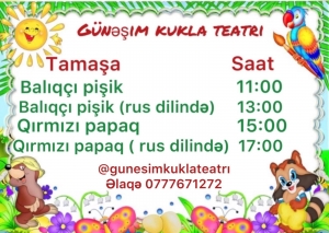 Sabah “Günəşim” balaca tamaşaçılarının yolunu gözləyəcək