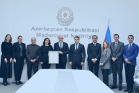 Mədəniyyət Nazirliyində Xalq artisti Yalçın Adıgözəlovla görüş olub