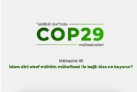 “Ədibin Evi” Ədəbiyyata Dəstək Fondu “COP29 silsilə mühazirələri”nə başlayıb