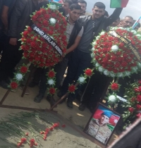 Şəhid gizir İlham Şəmsiyev Qazax rayonunun Yuxarı Salahlı kəndində izdihamla torpağa tapşırılıb