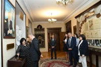 Mədəniyyət naziri Anar Kərimov Milli Azərbaycan Ədəbiyyatı Muzeyini və Hüseyn Cavidin ev-muzeyini ziyarət edib